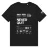 Never Quit Unisex organic mid-light t-shirt - Image 2